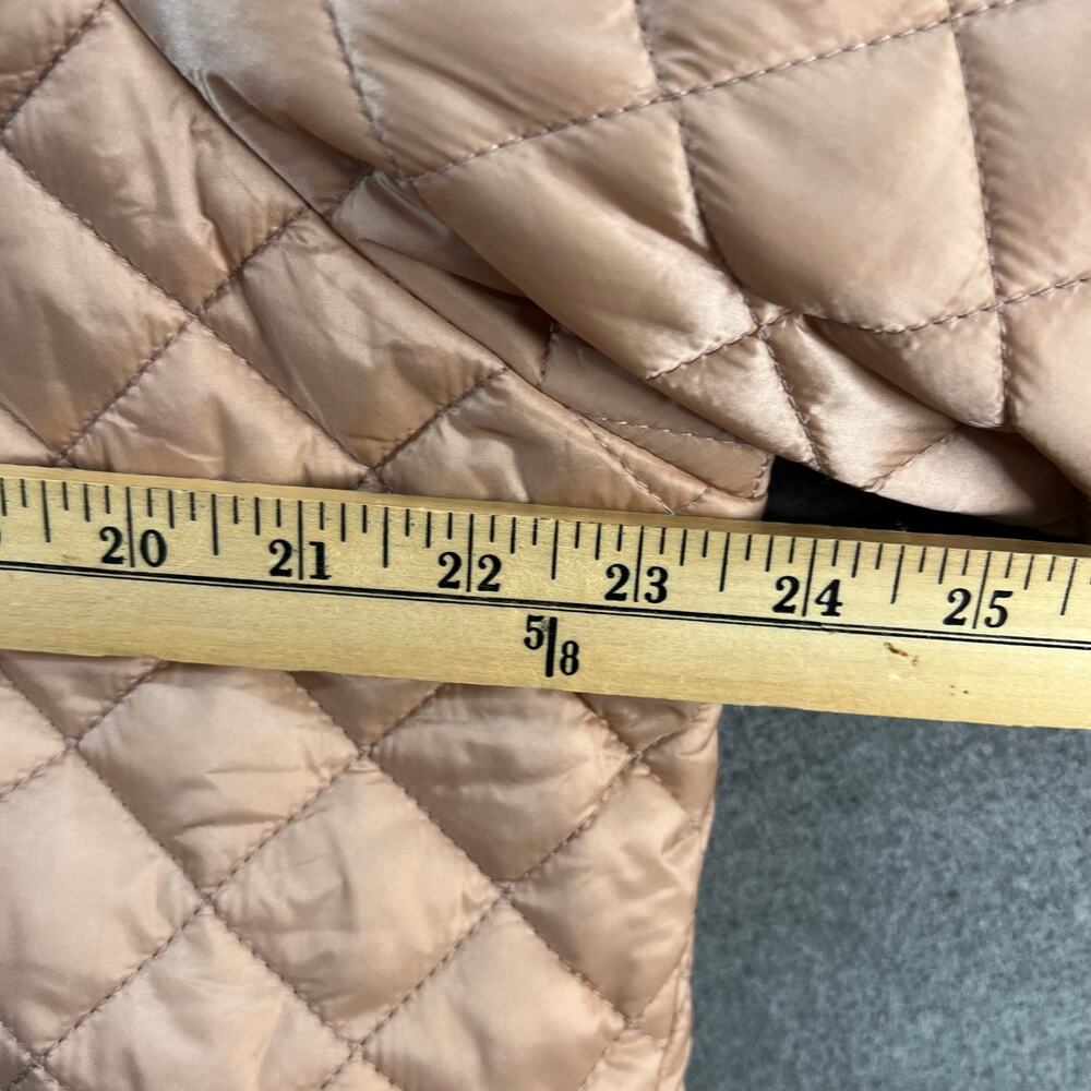 Belle by Kim Gravel Quilted Zip-Front Womens Jacket Rose Gold Size X-Large - Picture 12 of 13